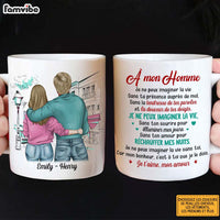 Personalized French Couples Gift Car Mon Bonheur, C'est À Toi Que Je Le Dois Mug 30804 thumb 1