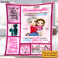Personalized Gift For Granddaughter Hug This Blanket 31148 thumb 1