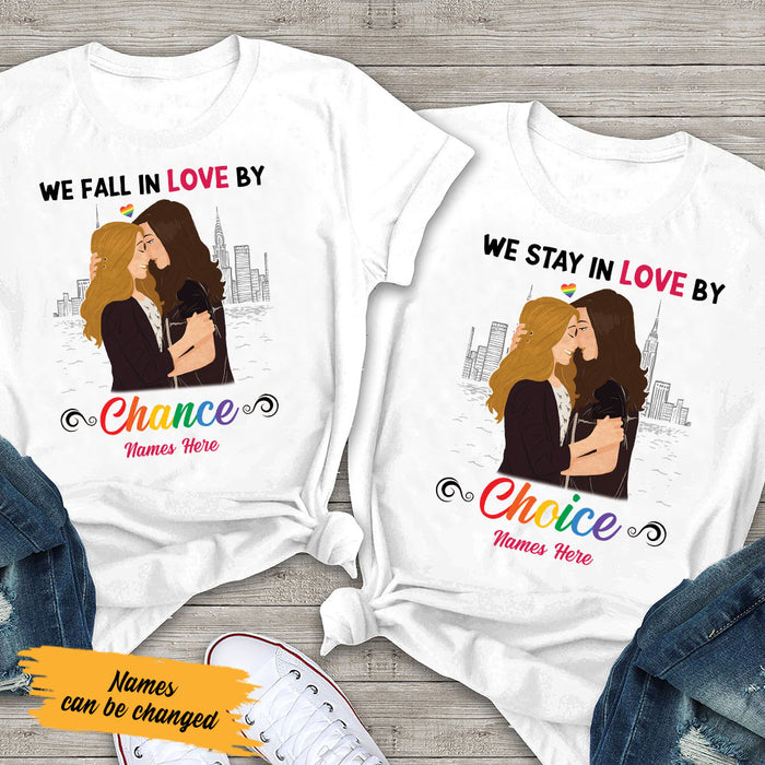 Personalized We In Love LGBT Lesbian Couple T Shirt SB161 73O53 1