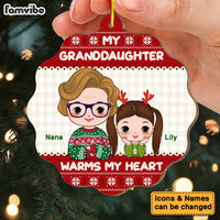 Personalized Grandma My Granddaughter Warms My Heart Ornament 30267 thumb 1