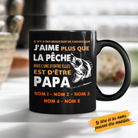 Personalized Dad Grandpa Fishing Père Grand-père La Pêche Mug AP93 87O58 thumb 1