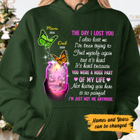 Personalized Butterflies Memorial Mom Dad Hoodie MR162 30O47 thumb 1