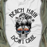 Beach Hair Dont Care White T Shirt JN274 85O53 thumb 1