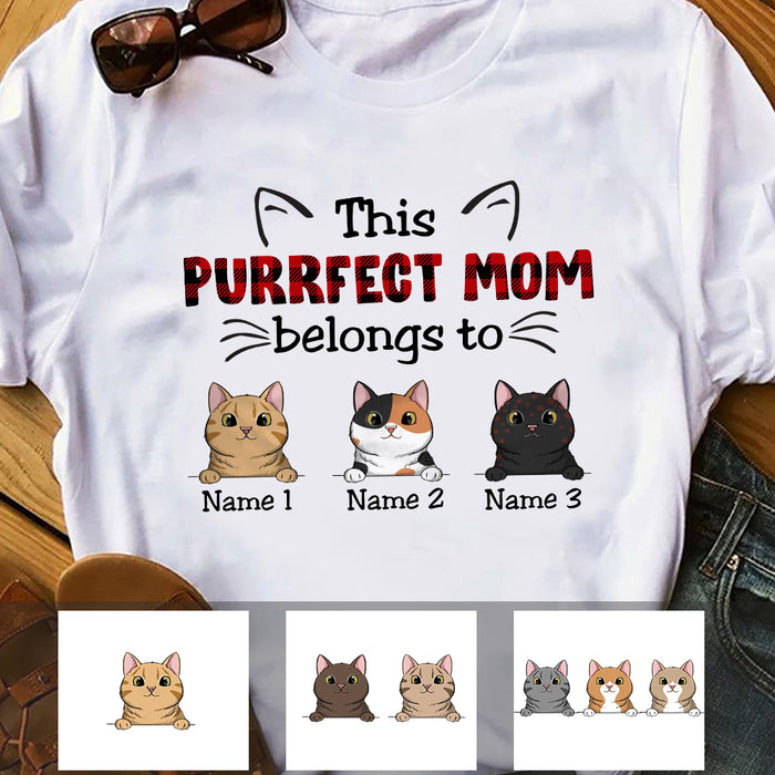 Personalized This Purrfect Mom Cat Mom T Shirt MR92 73O34 1