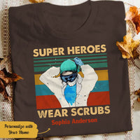 Personalized Nurse Super Heroes Vintage T Shirt JN242 30O58 thumb 1