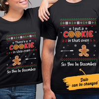 Personalized Love Couple Christmas Pregnancy Announcement Couple T Shirt OB53 87O57 thumb 1