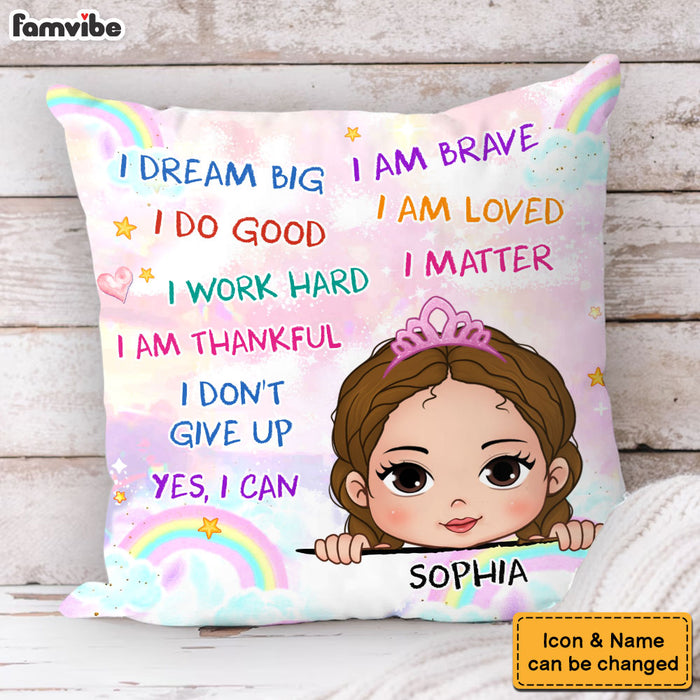 Personalized Gift For Granddaughter I Dream Big Pillow 31528 1