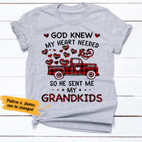 Personalized Grandma God Sent Grandkids T Shirt MR261 30O36 thumb 1