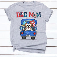 Personalized Dog Mom 4th Of July Independence T Shirt AP34 81O34 thumb 1