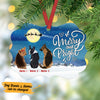 Personalized Dog Watching Santa Merry Benelux Ornament NB145 81O53 1