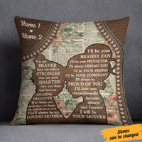 Personalized Mom And Daughter Pillow JR252 26O36 (Insert Included) thumb 1