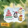 Personalized Is This Jolly Enough Cat Christmas MDF Ornament NB21 67O53 1