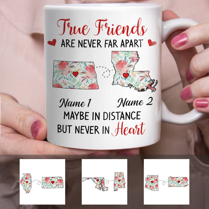 Personalized Besties Mean Long Distance Mug SB249 30O34 1