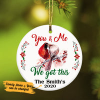 Personalized Cardinal Couple Christmas  Ornament SB52 81O53 thumb 1