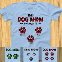 Personalized This Dog Mom Belongs To Buffalo Plaid T Shirt OB131 30O58 thumb 1
