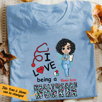 Personalized Love Being A Nurse T Shirt JN304 95O36 thumb 1