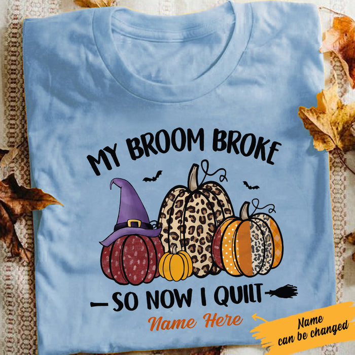 Personalized  Halloween Pumpkin Quilting T Shirt SB241 85O57 1