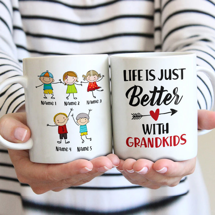 Personalized Family Grandma Grandpa Life Better Mug NB163 81O34 1