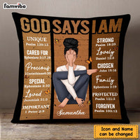Personalized Daughter Granddaughter God Says I Am Pillow DB281 58O47 thumb 1