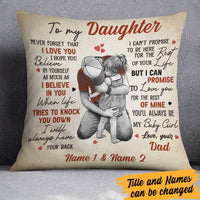 Personalized Dad Grandpa To My Son Daughter Pillow MR182 95O60 thumb 1