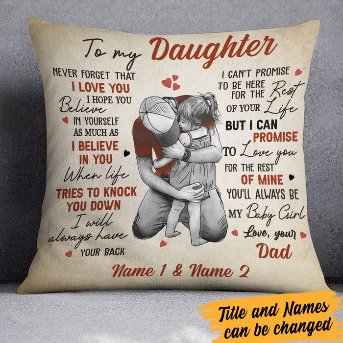 Personalized Dad Grandpa To My Son Daughter Pillow MR182 95O60 1