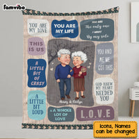 Personalized You Are My Love You Are My Life Couple Blanket 30654 thumb 1