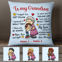 Personalized To My Grandson Pillow MR151 29O47 thumb 1