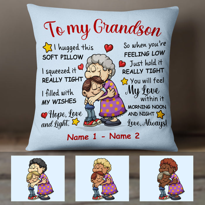 Personalized To My Grandson Pillow MR151 29O47 1