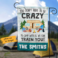 Personalized Camping Garden Flag JN262 85O60 thumb 1