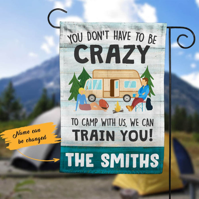 Personalized Camping Garden Flag JN262 85O60 1