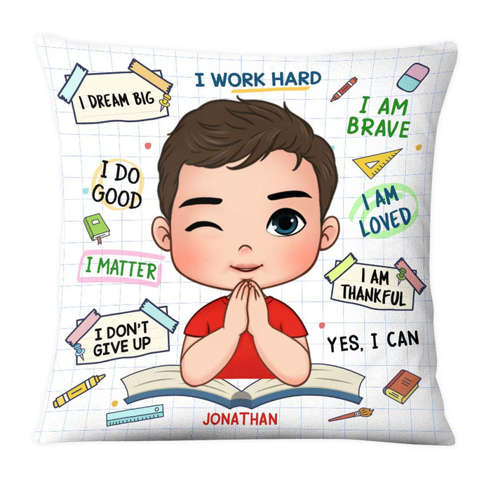 Personalized Gift For Grandson I Dream Big Kids Love Book  Pillow 27613 1