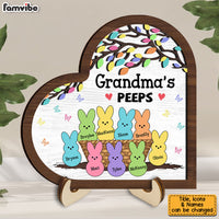Personalized Grandma Bunny Easter 2 Layered Wooden Plaque 31547 thumb 1