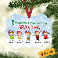 Personalized Grandma Nana Christmas Benelux Ornament NB135 81O34 thumb 1