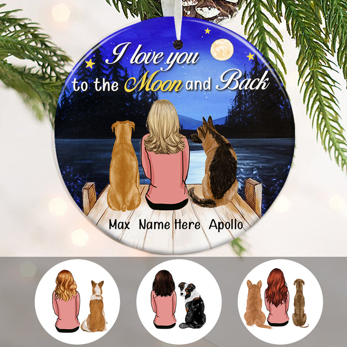 Personalized I Love You To The Moon And Back  Ornament OB302 73O34 1