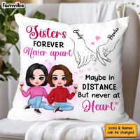 Personalized Gift For Friends Sisters Forever Promise Hands Pillow 31288 thumb 1