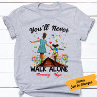 Personalized Autism BWA Never Walk Alone T Shirt AG41 30O57 thumb 1