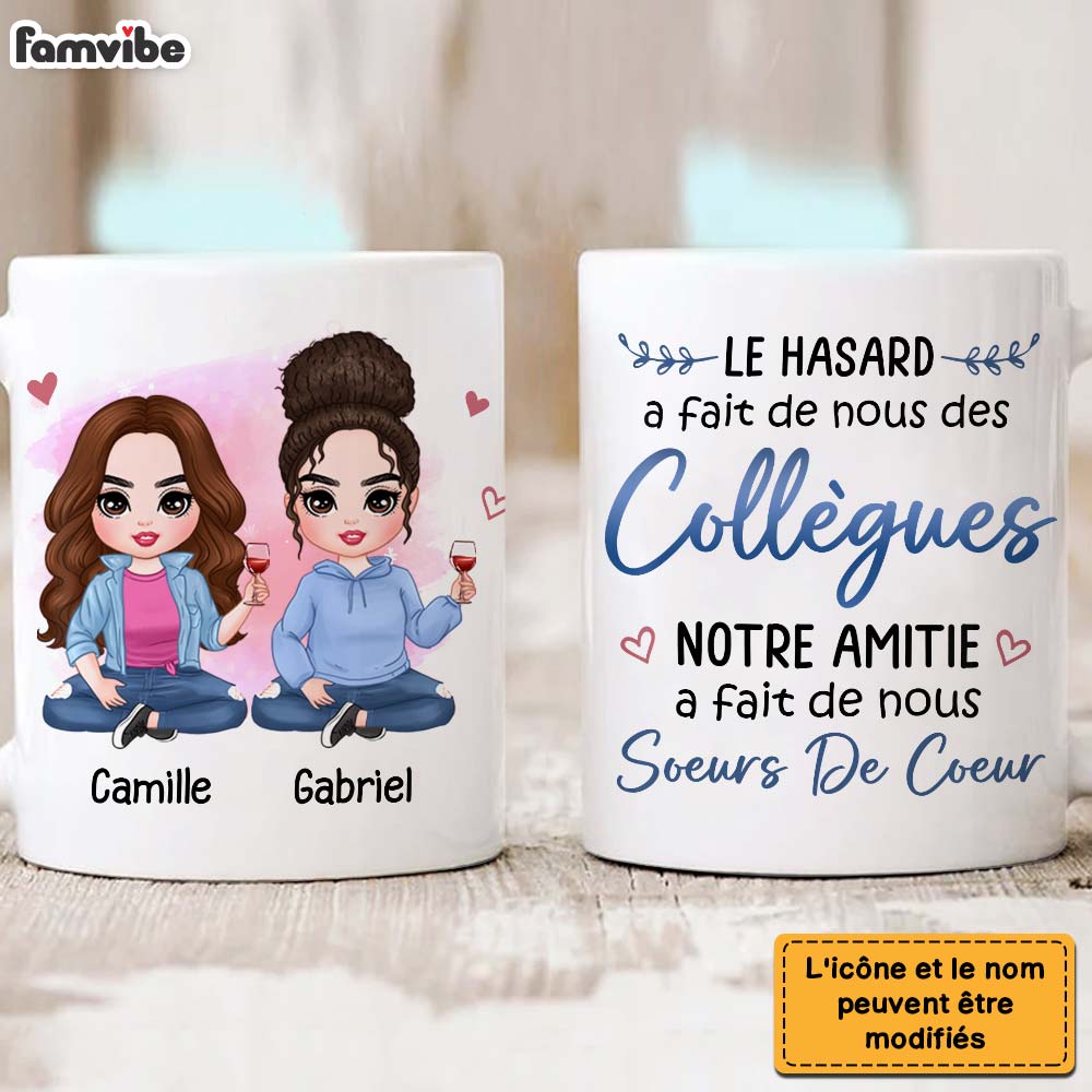 Personalized Gift For Friends Collegues French Collègues Mug 30448 Primary Mockup