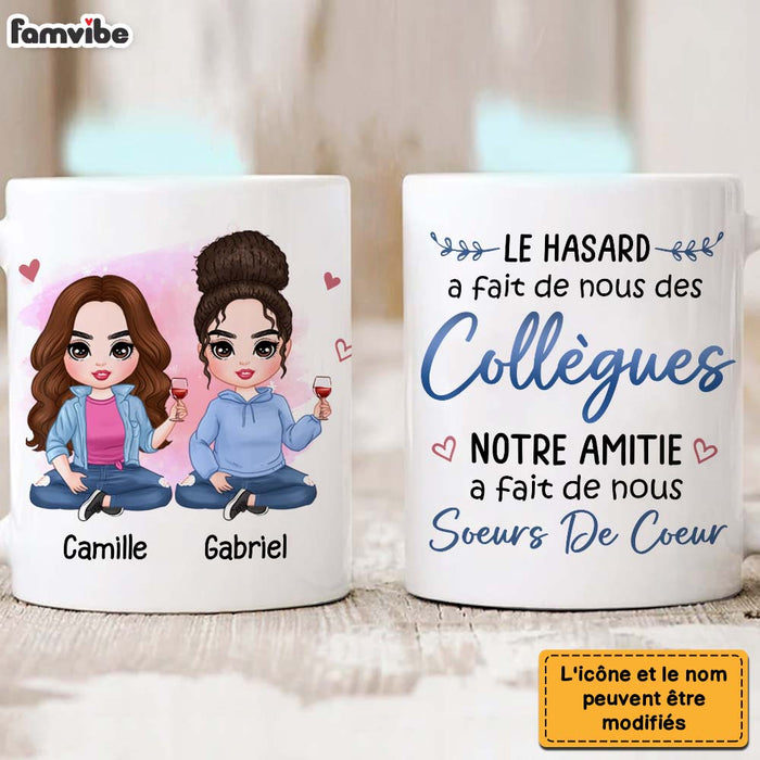 Personalized Gift For Friends Collegues French Collègues Mug 30448 1