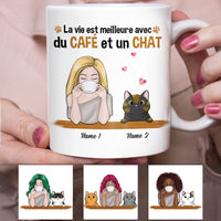 Personalized Cat Mom French Maman De Chat Mug AP165 26O53 thumb 1
