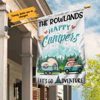 Personalized Camping Adventure  Garden Flag JN254 95O36 thumb 1
