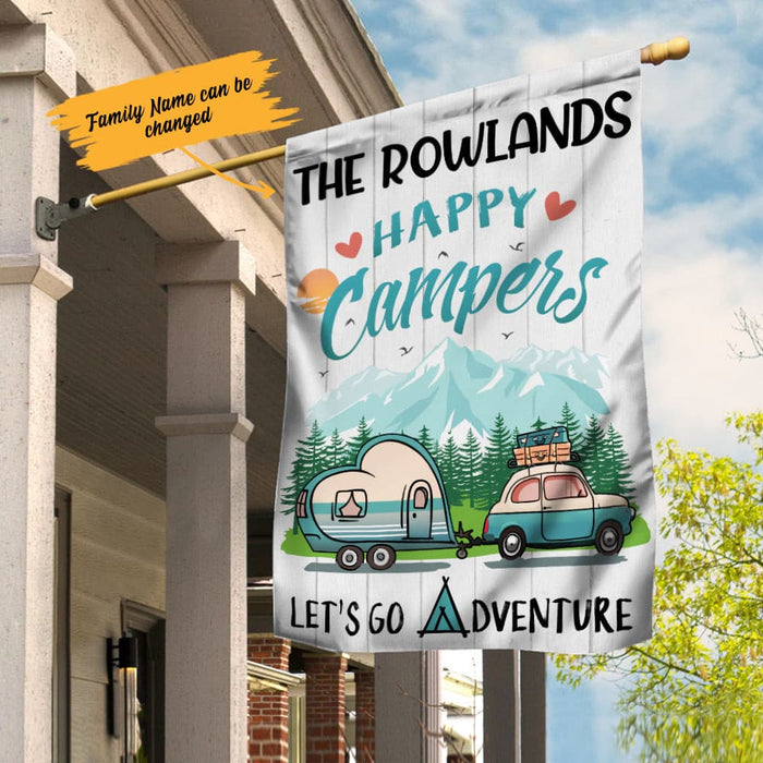 Personalized Camping Adventure  Garden Flag JN254 95O36 1