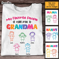 Personalized Mom Grandma Doodle T Shirt MY272 85O47 thumb 1