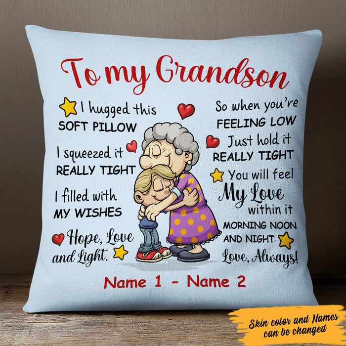 Personalized To My Grandson Pillow MR151 29O47 1
