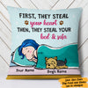Personalized Dog Steal Your Bed Pillow JR262 29O47 (Insert Included) 1