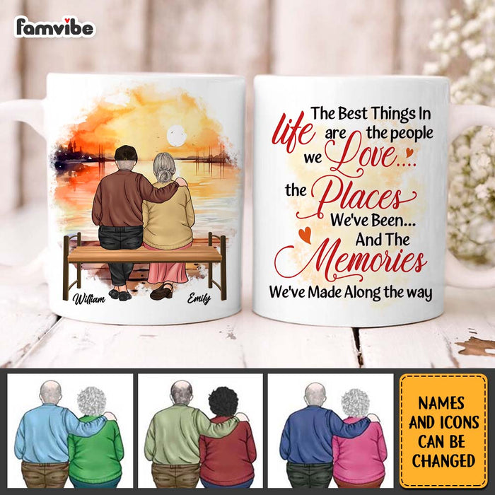 Personalized Gift For Couples The Memories We've Made  Along The Way Mug 31098 1