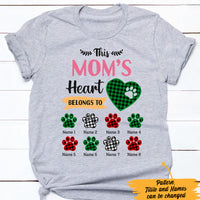 Personalized Dog Cat Mom Grandma Heart Belong To T Shirt MR201 95O47 thumb 1