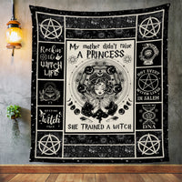 Trained a Witch Halloween Fleece Blanket JL203 67O34 thumb 1