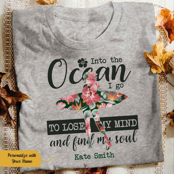 Personalized Surfing White  T Shirt JN163 65O58 1