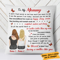 Personalized Mom And Daughter Pillow FB223 26O36 (Insert Included) thumb 1
