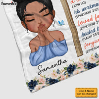 Personalized Gift For Daughter Inspirational Bible Verse Blanket 31368 thumb 1